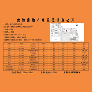 淄博美獅會(huì)化工有限公司危險(xiǎn)廢物產(chǎn)生單位制度及信息公開(kāi)
